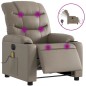 vidaXL Sillón reclinable de masaje eléctrico cuero sintético capuchino vidaXL Sillón reclinable de masaje eléctrico cuero sintético capuchino