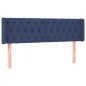 vidaXL Cabecero con LED de tela azul 163x16x78/88 cm vidaXL Cabecero con LED de tela azul 163x16x78/88 cm