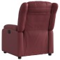 vidaXL Sillón reclinable eléctrico de cuero sintético rojo tinto vidaXL Sillón reclinable eléctrico de cuero sintético rojo tinto