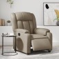 vidaXL Sillón reclinable eléctrico de cuero sintético color capuchino vidaXL Sillón reclinable eléctrico de cuero sintético color capuchino