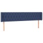 vidaXL Cabecero con LED de tela azul 183x16x78/88 cm vidaXL Cabecero con LED de tela azul 183x16x78/88 cm