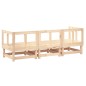 vidaXL Juego de muebles de jardín 3 piezas madera maciza de pino vidaXL Juego de muebles de jardín 3 piezas madera maciza de pino
