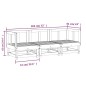 vidaXL Juego de muebles de jardín 3 piezas madera maciza de pino vidaXL Juego de muebles de jardín 3 piezas madera maciza de pino