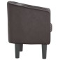 vidaXL Sillón cuero sintético marrón vidaXL Sillón cuero sintético marrón