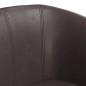 vidaXL Sillón cuero sintético marrón vidaXL Sillón cuero sintético marrón
