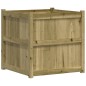 vidaXL Jardinera de madera de pino impregnada 70x70x70 cm vidaXL Jardinera de madera de pino impregnada 70x70x70 cm