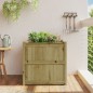 vidaXL Jardinera de madera de pino impregnada 70x70x70 cm vidaXL Jardinera de madera de pino impregnada 70x70x70 cm