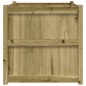 vidaXL Jardinera de madera de pino impregnada 70x70x70 cm vidaXL Jardinera de madera de pino impregnada 70x70x70 cm