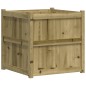 vidaXL Jardinera de madera de pino impregnada 70x70x70 cm vidaXL Jardinera de madera de pino impregnada 70x70x70 cm