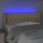 vidaXL Cabecero con LED de tela crema 93x16x78/88 cm vidaXL Cabecero con LED de tela crema 93x16x78/88 cm