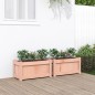vidaXL Jardineras de jardín 2 unidades madera maciza Douglas