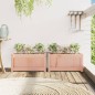 vidaXL Jardineras de jardín 2 unidades madera maciza Douglas