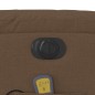 vidaXL Sillón de masaje eléctrico reclinable elevable tela marrón vidaXL Sillón de masaje eléctrico reclinable elevable tela marrón