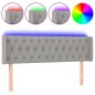 vidaXL Cabecero con LED de tela gris claro 163x16x78/88 cm vidaXL Cabecero con LED de tela gris claro 163x16x78/88 cm