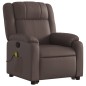 vidaXL Sillón reclinable de masaje de pie de cuero sintético marrón vidaXL Sillón reclinable de masaje de pie de cuero sintético marrón