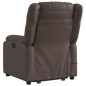 vidaXL Sillón reclinable de masaje de pie de cuero sintético marrón vidaXL Sillón reclinable de masaje de pie de cuero sintético marrón