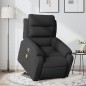 vidaXL Sillón reclinable de masaje elevable tela negro vidaXL Sillón reclinable de masaje elevable tela negro