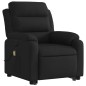 vidaXL Sillón reclinable de masaje elevable tela negro vidaXL Sillón reclinable de masaje elevable tela negro