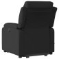 vidaXL Sillón reclinable de masaje elevable tela negro vidaXL Sillón reclinable de masaje elevable tela negro