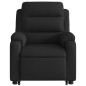 vidaXL Sillón reclinable de masaje elevable tela negro vidaXL Sillón reclinable de masaje elevable tela negro