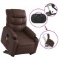 vidaXL Sillón reclinable de masaje de pie de cuero sintético marrón vidaXL Sillón reclinable de masaje de pie de cuero sintético marrón