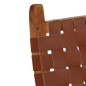 vidaXL Silla de relax plegable cuero auténtico marrón vidaXL Silla de relax plegable cuero auténtico marrón