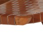 vidaXL Silla de relax plegable cuero auténtico marrón vidaXL Silla de relax plegable cuero auténtico marrón