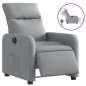 vidaXL Sillón reclinable eléctrico tela gris claro vidaXL Sillón reclinable eléctrico tela gris claro
