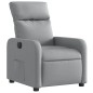 vidaXL Sillón reclinable eléctrico tela gris claro vidaXL Sillón reclinable eléctrico tela gris claro