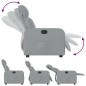 vidaXL Sillón reclinable eléctrico tela gris claro vidaXL Sillón reclinable eléctrico tela gris claro