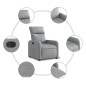 vidaXL Sillón reclinable eléctrico tela gris claro vidaXL Sillón reclinable eléctrico tela gris claro