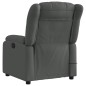 vidaXL Sillón reclinable de masaje eléctrico tela gris oscuro