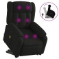 vidaXL Sillón reclinable de masaje elevable tela negro vidaXL Sillón reclinable de masaje elevable tela negro