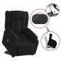 vidaXL Sillón reclinable de masaje elevable tela negro vidaXL Sillón reclinable de masaje elevable tela negro
