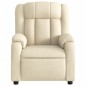 vidaXL Sillón reclinable de masaje eléctrico tela color crema vidaXL Sillón reclinable de masaje eléctrico tela color crema