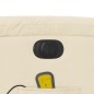 vidaXL Sillón reclinable de masaje eléctrico tela color crema vidaXL Sillón reclinable de masaje eléctrico tela color crema