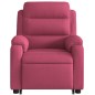 vidaXL Sillón reclinable elevable terciopelo rojo tinto vidaXL Sillón reclinable elevable terciopelo rojo tinto