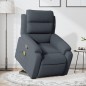 vidaXL Sillón reclinable de masaje elevable terciopelo gris oscuro vidaXL Sillón reclinable de masaje elevable terciopelo gris oscuro