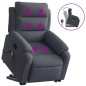 vidaXL Sillón reclinable de masaje elevable terciopelo gris oscuro vidaXL Sillón reclinable de masaje elevable terciopelo gris oscuro