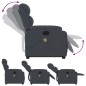 vidaXL Sillón reclinable de masaje elevable terciopelo gris oscuro vidaXL Sillón reclinable de masaje elevable terciopelo gris oscuro