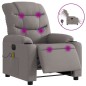 vidaXL Sillón reclinable de masaje eléctrico tela gris taupe vidaXL Sillón reclinable de masaje eléctrico tela gris taupe