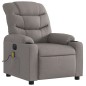 vidaXL Sillón reclinable de masaje eléctrico tela gris taupe vidaXL Sillón reclinable de masaje eléctrico tela gris taupe