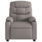 vidaXL Sillón reclinable de masaje eléctrico tela gris taupe vidaXL Sillón reclinable de masaje eléctrico tela gris taupe