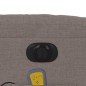 vidaXL Sillón reclinable de masaje eléctrico tela gris taupe vidaXL Sillón reclinable de masaje eléctrico tela gris taupe