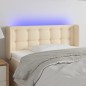vidaXL Cabecero con LED de tela crema 83x16x78/88 cm vidaXL Cabecero con LED de tela crema 83x16x78/88 cm