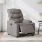 vidaXL Sillón reclinable eléctrico tela gris taupé vidaXL Sillón reclinable eléctrico tela gris taupé