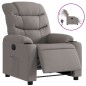 vidaXL Sillón reclinable eléctrico tela gris taupé vidaXL Sillón reclinable eléctrico tela gris taupé