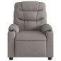 vidaXL Sillón reclinable eléctrico tela gris taupé vidaXL Sillón reclinable eléctrico tela gris taupé