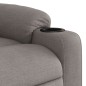 vidaXL Sillón reclinable eléctrico tela gris taupé vidaXL Sillón reclinable eléctrico tela gris taupé