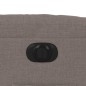 vidaXL Sillón reclinable eléctrico tela gris taupé vidaXL Sillón reclinable eléctrico tela gris taupé